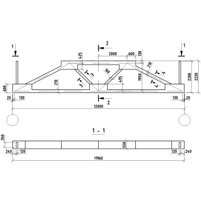 Ферма железобетонная ФСЦ 6-24-3